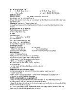 kiếnthức quan trọng -Tiếng anh 6