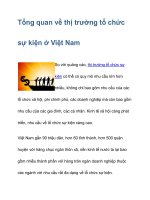 tổng quan về thị trường tổ chức sự kiện ở việt nam