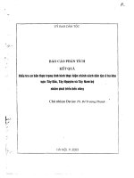 điều tra cơ bản thực trạng tình hình thực hiện chính sách dân tộc ở ba khu vực tây bắc, tây nguyên và tây nam bộ