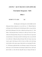 CHƯƠNG 7: QUẢN TRỊ CHẤT LƯỢNG ĐỒNG BỘ (Total Quality Management – TQM) (Phần 3) ppsx