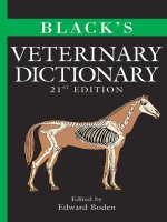 Black''''s veterinary dictionary 21st edition - A doc