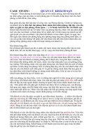 case study - quản lý khách sạn
