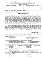 ĐỀ THI GHKII Tiếng Việt - Lớp 5