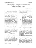 Điều trị phẫu thuật gãy xương đòn bằng đinh Knowles pdf