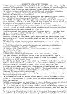 bài tập mẫu nguyên tử Borh