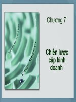 chương 7  chiến lược cấp kinh doanh
