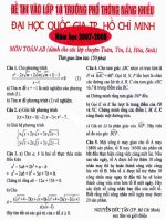 Đề thi đại học quốc gia 2007-2008 pot
