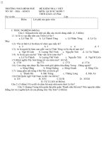 ĐỀ KIỂM TRA 1 TIẾT SỬ 7 HK II