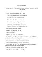 CÂU HỎI HỘI THI CHI HUY DOI