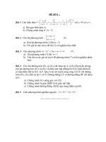 Đề ôn tập vào 10