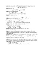 đề thi trường chuyên thái nguyên