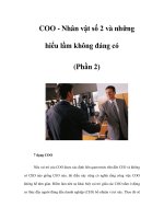 COO - Nhân vật số 2 và những hiểu lầm không đáng có (Phần 2) ppt