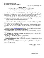 Thông báo Đoàn TN