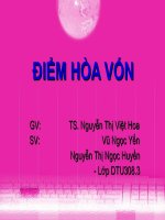 điểm hoà vốn trong kinh doanh