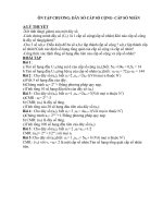 ÔN TẬP CHƯƠNG CẤP SỐ CỘNG, CẤP SỐ NHÂN