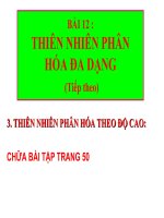 bài 12 thiên nhiên phân hóa đa dạng