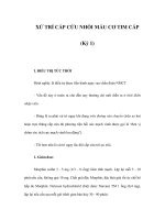 XỬ TRÍ CẤP CỨU NHỒI MÁU CƠ TIM CẤP (Kỳ 1) ppt