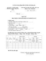 Mẫu báo cáo hoạt động thăm dò (khảo sát) khoáng sản pptx