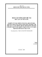 Nghiên cứu đặc điểm lâm sàng, dịch tễ học, phương pháp chẩn đoán sớm, phác đồ điều trị hiệu quả và dự phòng bệnh viêm đường hô hấp cấp do vi rút cúm A1H1N1, vi rút cúm A và vi rút hợp bào hô hấp ở Việt Nam