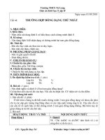 TIẾT 44: TRƯỜNG HỢP ĐỒNG DẠNG THỨ NHẤT