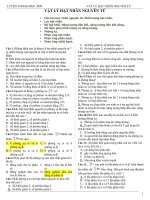 vật lý hạt nhân có đáp án