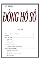 Đế tài - Mạch đồng hồ số dùng IC555 ppsx