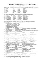 THE SECOND-SEMESTER EXAMINATION.doc
