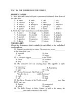 UNIT 16_ THE WONDERS OF THE WORLD.doc