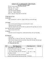 LÀM QUEN VỚI TOÁN TRẺ 4 TUỔI