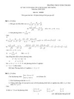 de thi dap an Toan 9 - 6