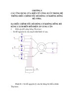 ứng dụng của điện tử công suất trong điều chỉnh tốc độ động cơ, chương 5 doc