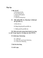 môi trường kinh doanh cafe trung nguyên