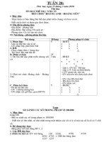 Giáo Án Lớp 3 Tuần 28. CKTKN