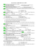 Bài tập mạch điện xoay chiều