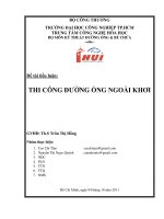 bài tiểu luận thi công đường ống ngoài khơi