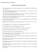 Ôn thi lớp 10NC - Phương trình đường thẳng và đường tròn