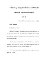 Viêm màng trong tim nhiễm khuẩn bán cấp (Subacute infective endocarditis) (Kỳ 2) pdf