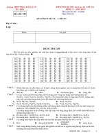 BÀI kểm tra hệ số 1 hóa 12 chương VIII