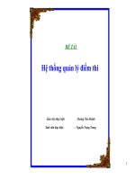 Đề tài : Hệ thống quản lý điểm thi pot