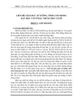 SKKN-Giao duc tu tuong tinh cam trong day hoc Van