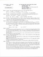 Đề Thi Học Sinh Giỏi HOÁ 12 - Tỉnh Vĩnh Long [2009 - 2010] pptx