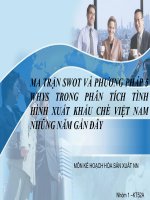 tiểu luận  ứng dụng phương pháp 5 whys và ma trận swot trong phân tích chè xuất khẩu của việt nam