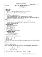 tiết 43 : luyện tập - Hai tam giác đồng dạng