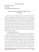 bài tập chuyên đề một số vấn đề quản trị công ty trong công ty cp đại phát