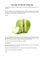 Làm đẹp cho làn da trắng mịn ppt