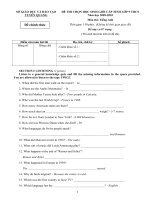 Đề thi HSG tỉnh T.Anh 9