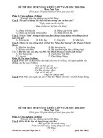 Đề thi học sinh giỏi Văn