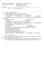 ĐỀ KIỂM TR 1 TIẾT SỬ 8 HK II