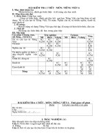 kiểm tra Tiếng Việt chương 1