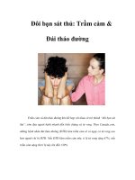 Đôi bạn sát thủ: Trầm cảm & Đái tháo đường docx